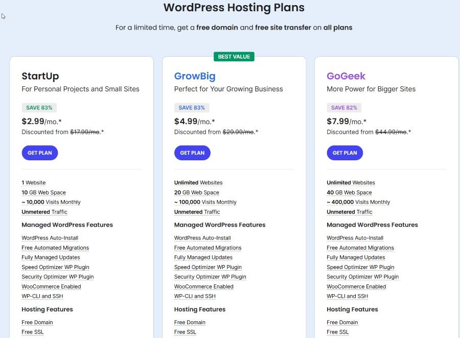 Right Website Platform or Builder - SiteGround