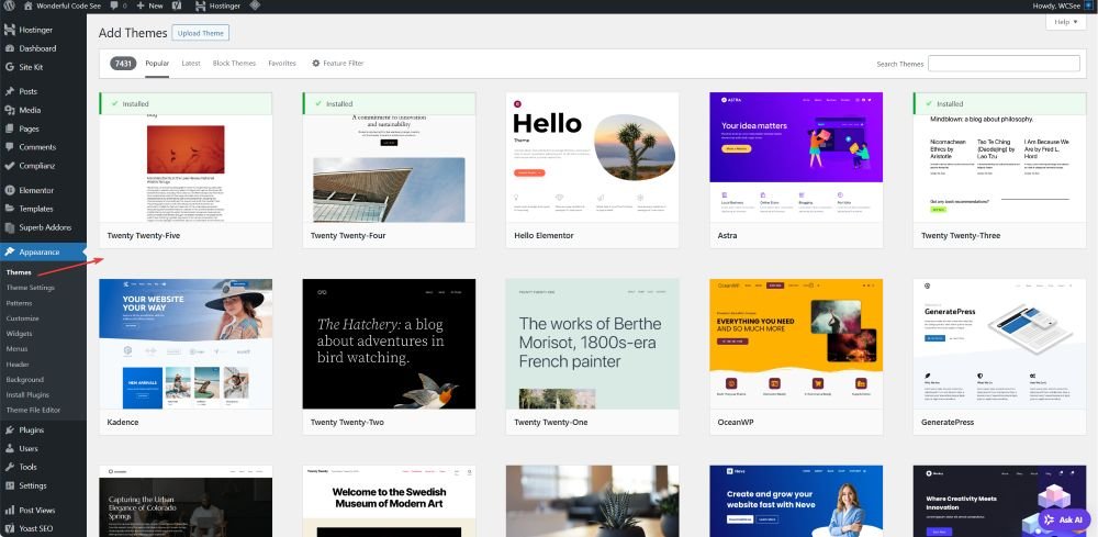 Set Up and Customize Website